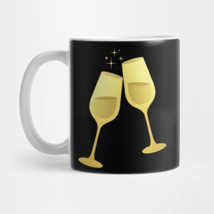 Champagne Glass Design Mug